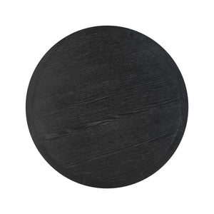 Sahara Black Oak Round Dining Table