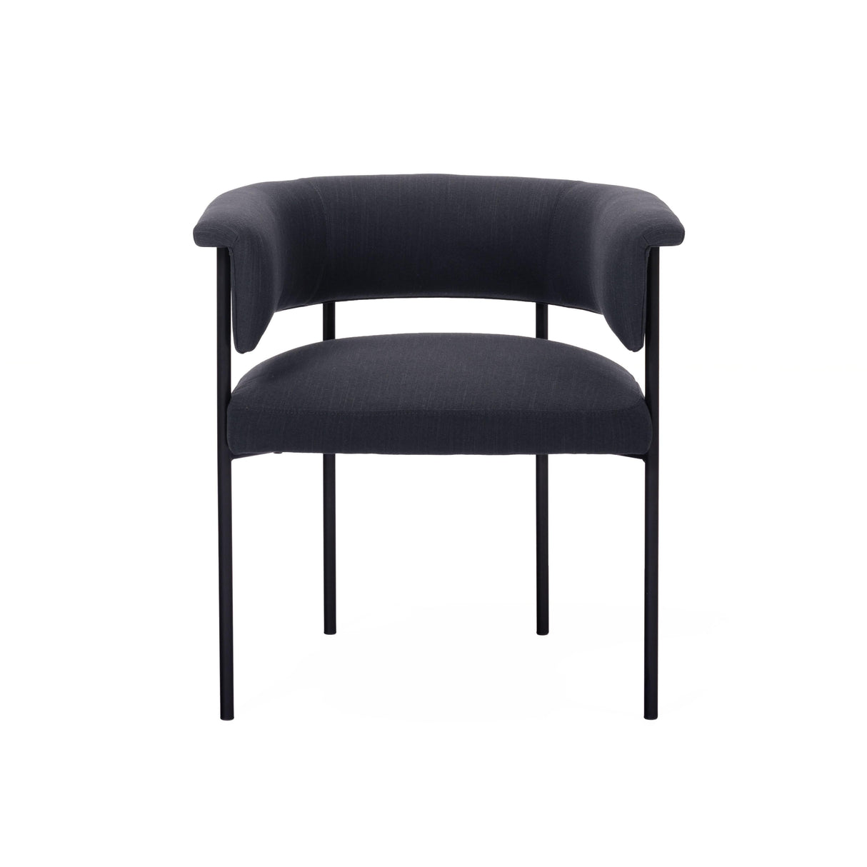 Taylor Black Performance Linen Dining Chair