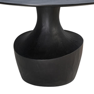 Gevra Black Acacia & Faux Plaster Dining Table