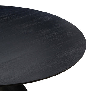 Gevra Black Acacia & Faux Plaster Dining Table