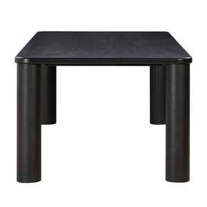 Akola Black Oak Rectangular Dining Table