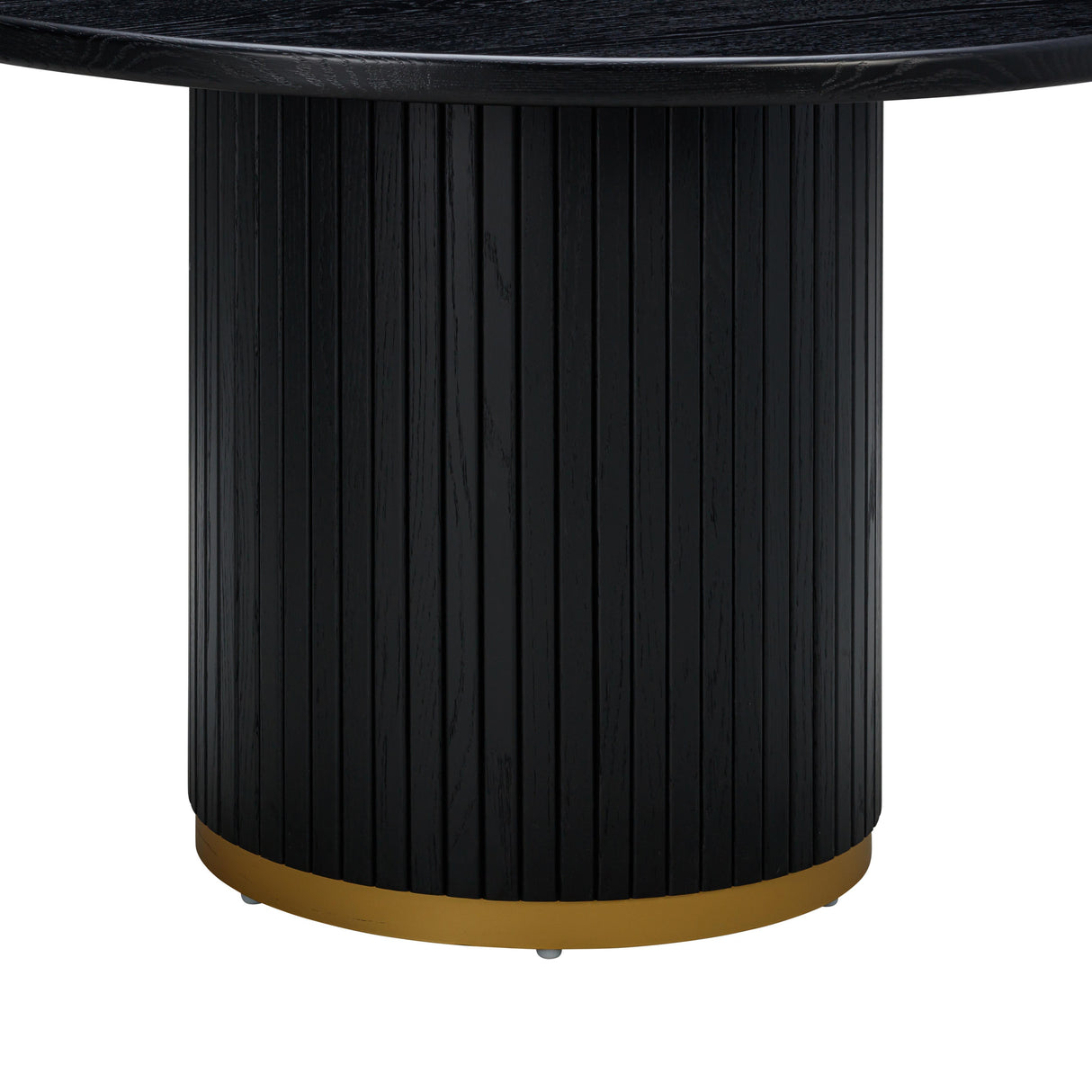 Chelsea Black Oak Round Dining Table