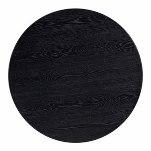 Chelsea Black Oak Round Dining Table