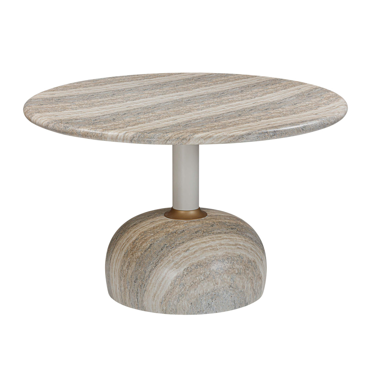 Omaha Concrete Faux Travertine 48" Round Dining Table