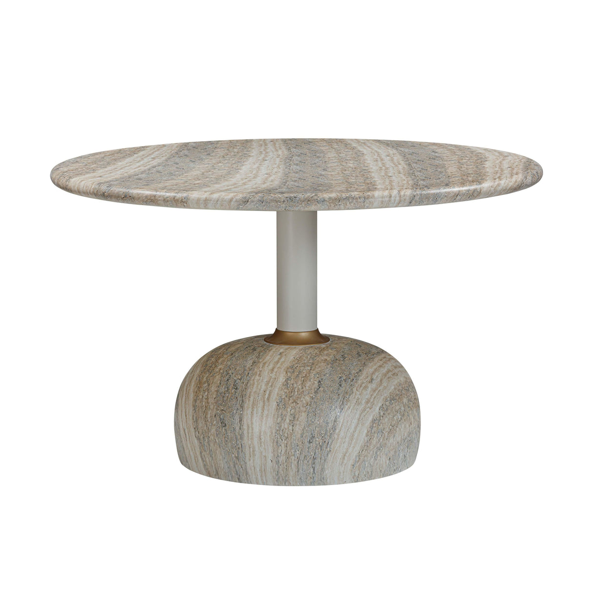 Omaha Concrete Faux Travertine 48" Round Dining Table