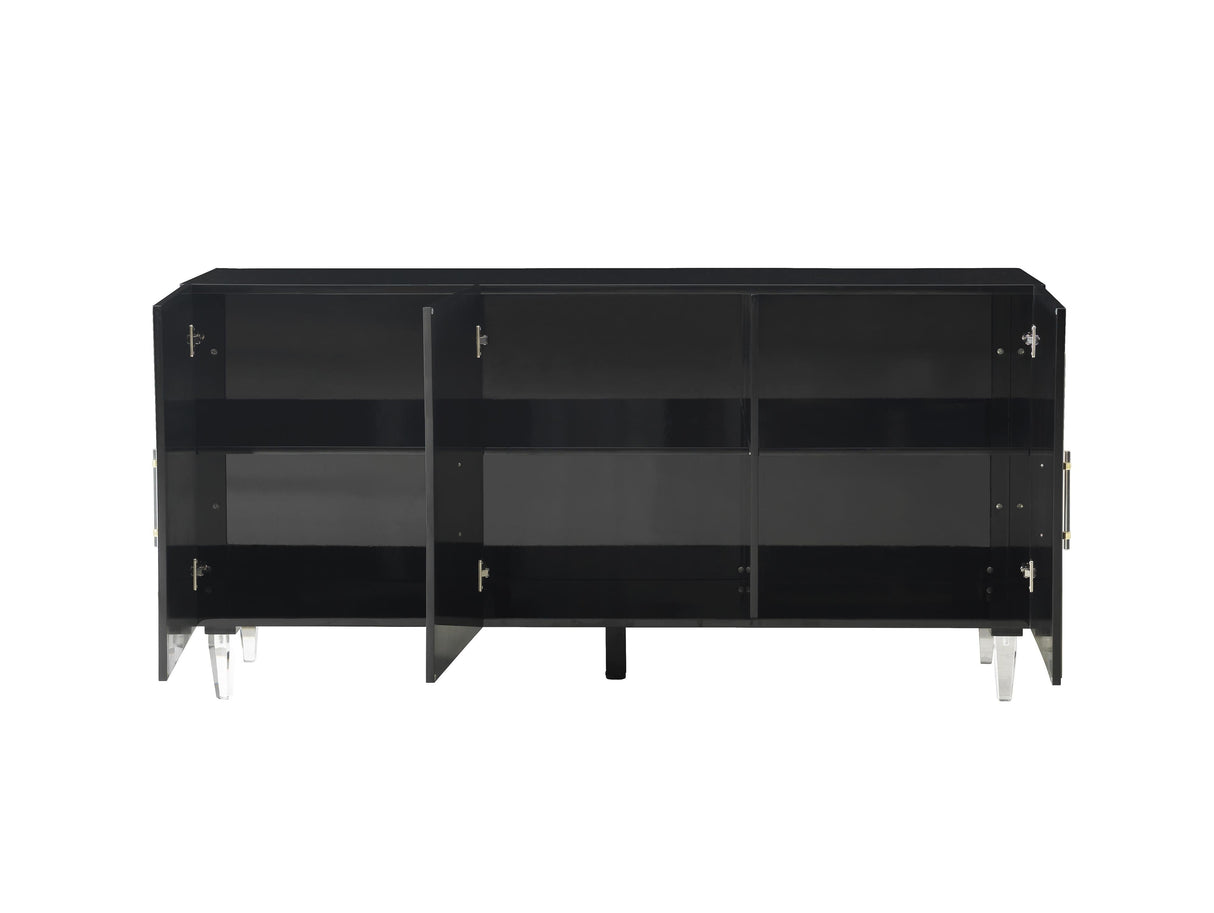 Famke Black Lacquer Buffet