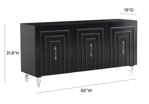 Famke Black Lacquer Buffet