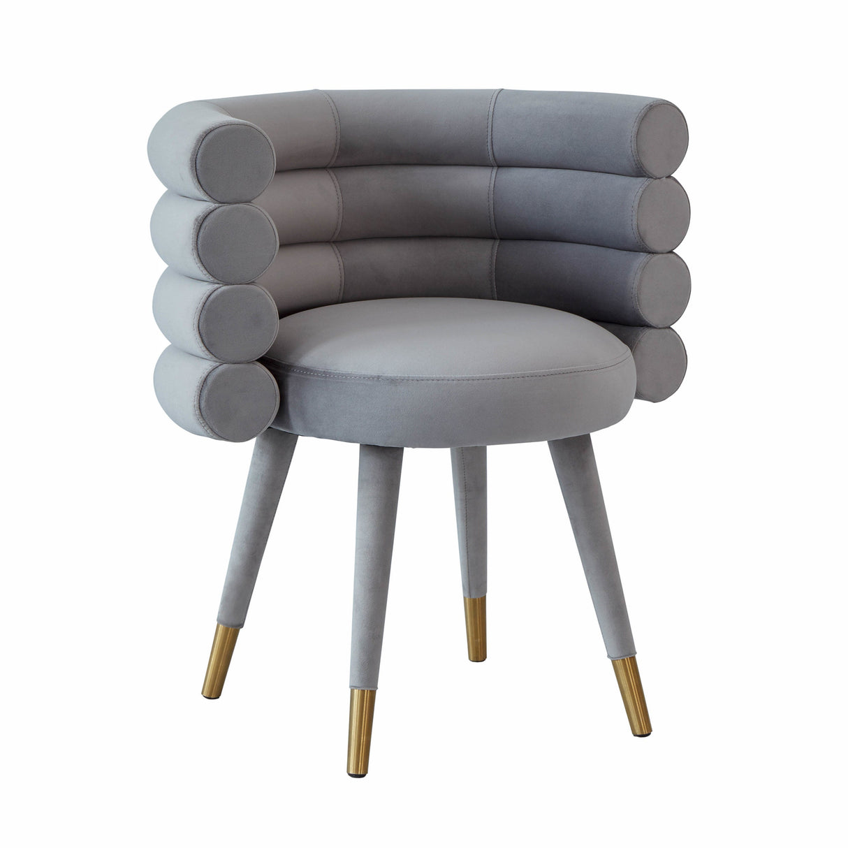 Betty Grey Velvet Dining Chair