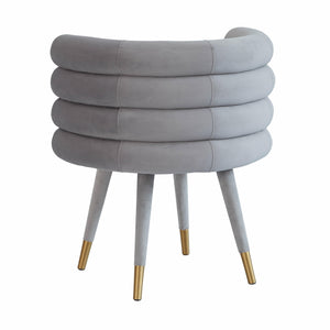 Betty Grey Velvet Dining Chair