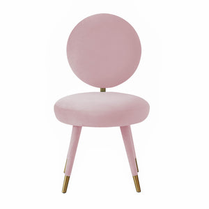 Kylie Bubblegum Velvet Dining Chair