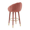 Myla Salmon Swivel Bar Stool