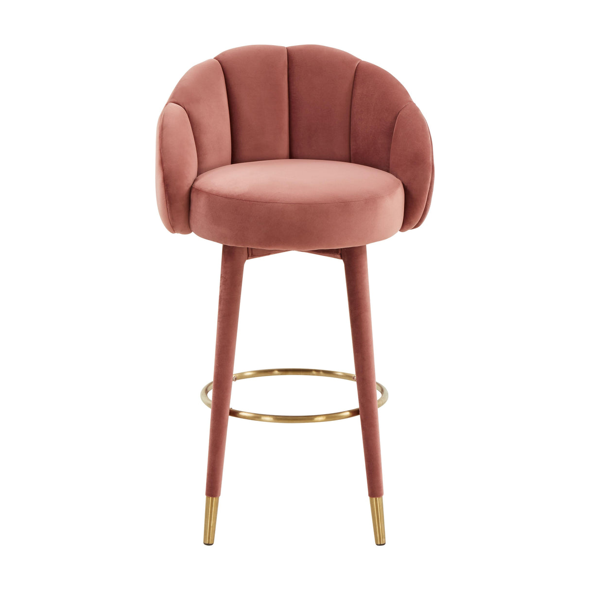 Myla Salmon Swivel Bar Stool