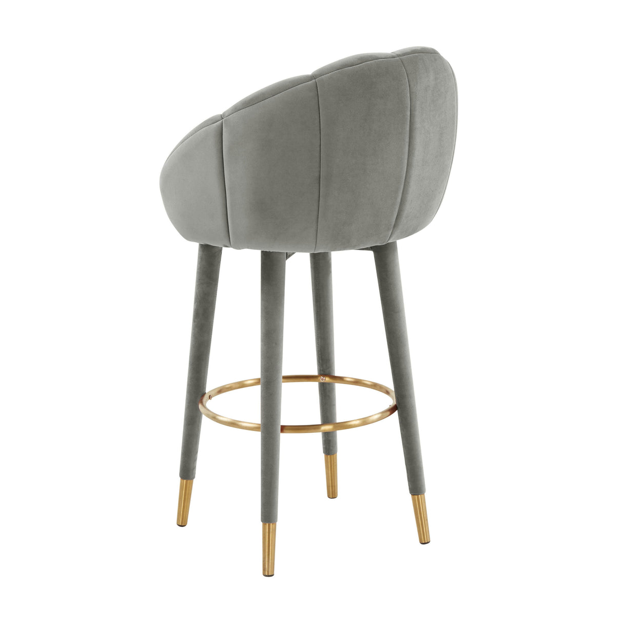 Myla Light Grey Swivel Bar Stool