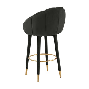 Myla Black Swivel Bar Stool