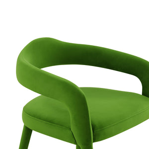 Lucia Green Velvet Dining Chair