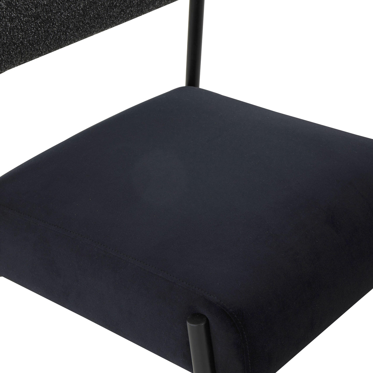 Jolene Black Velvet Dining Chair