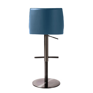 Gala Blue Vegan Leather on Adjustable Stool