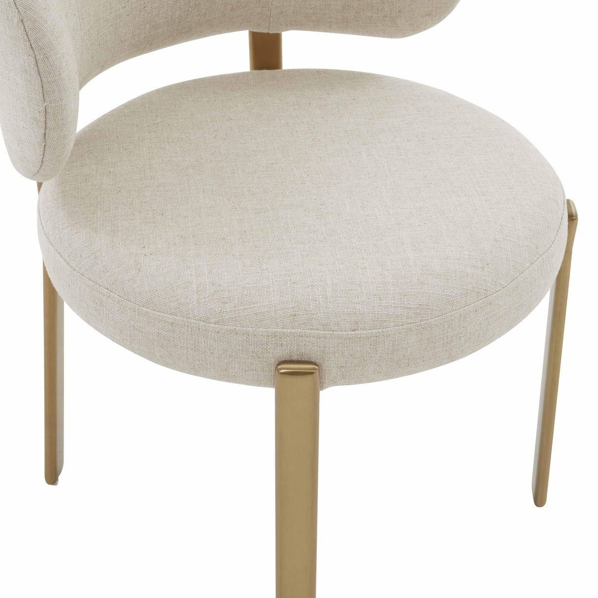 Margaret Cream Performance Linen Dining Chair