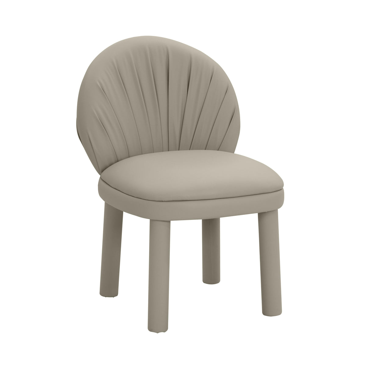 Aliyah Grey Vegan Leather Dining Chair