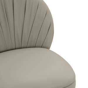 Aliyah Grey Vegan Leather Dining Chair