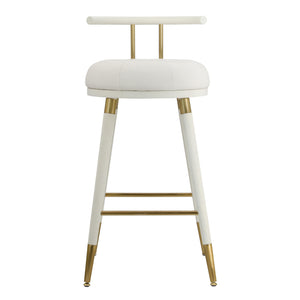 Juniper White Vegan Leather Barstool