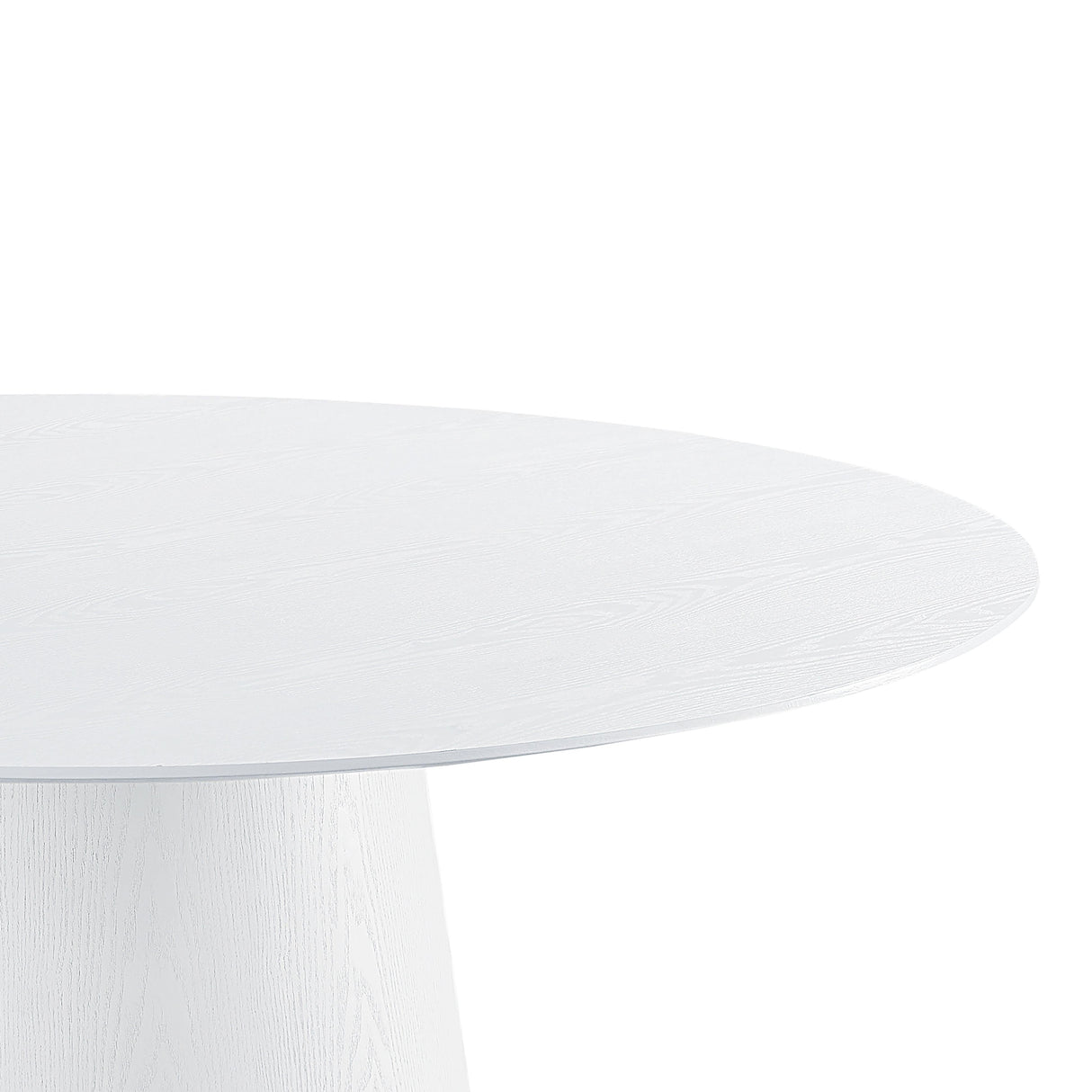 Pauline White Ash 62" Round Dining Table