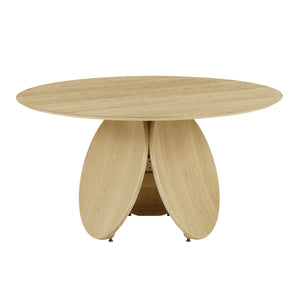 Emil Natural Oak Round Dining Table