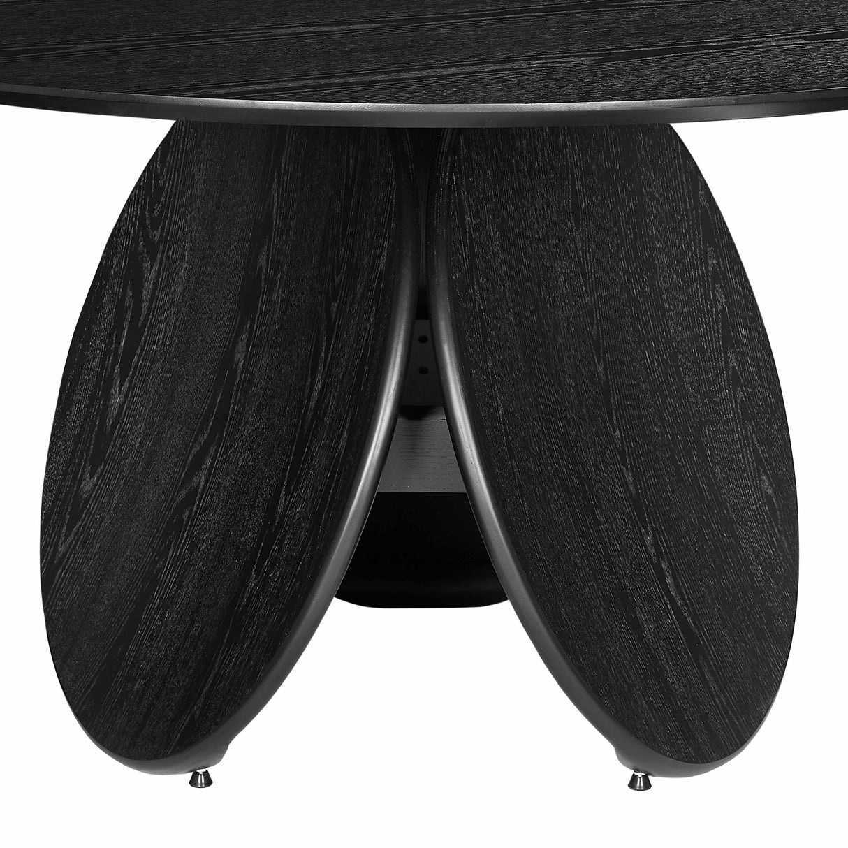 Emil Black Oak Round Dining Table