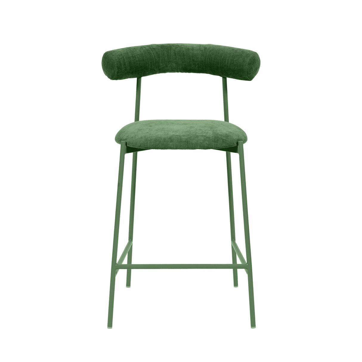 Liliana Forest Green Performance Velvet Counter Stool