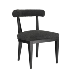 Palla Black Performance Boucle Dining Chair