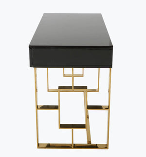 Audrey Grey Lacquer Desk