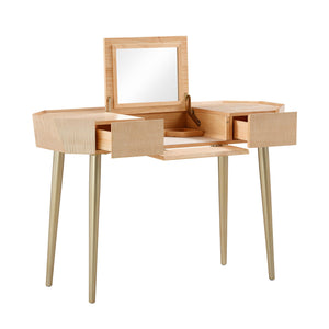 Sadie Natural Maple Vanity Desk