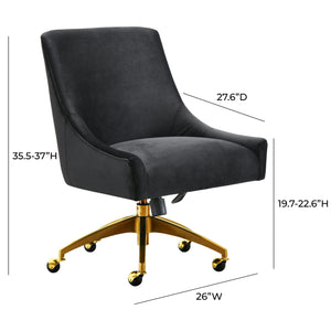 Beatrix Black Office Swivel Chair