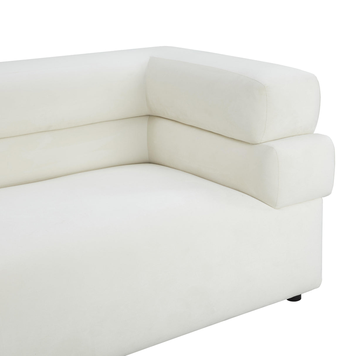 Elsa Cream Velvet Sofa