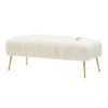 Jessica Cream Velvet Bench