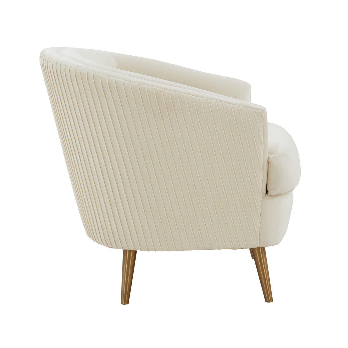 Jules Cream Velvet Accent Chair