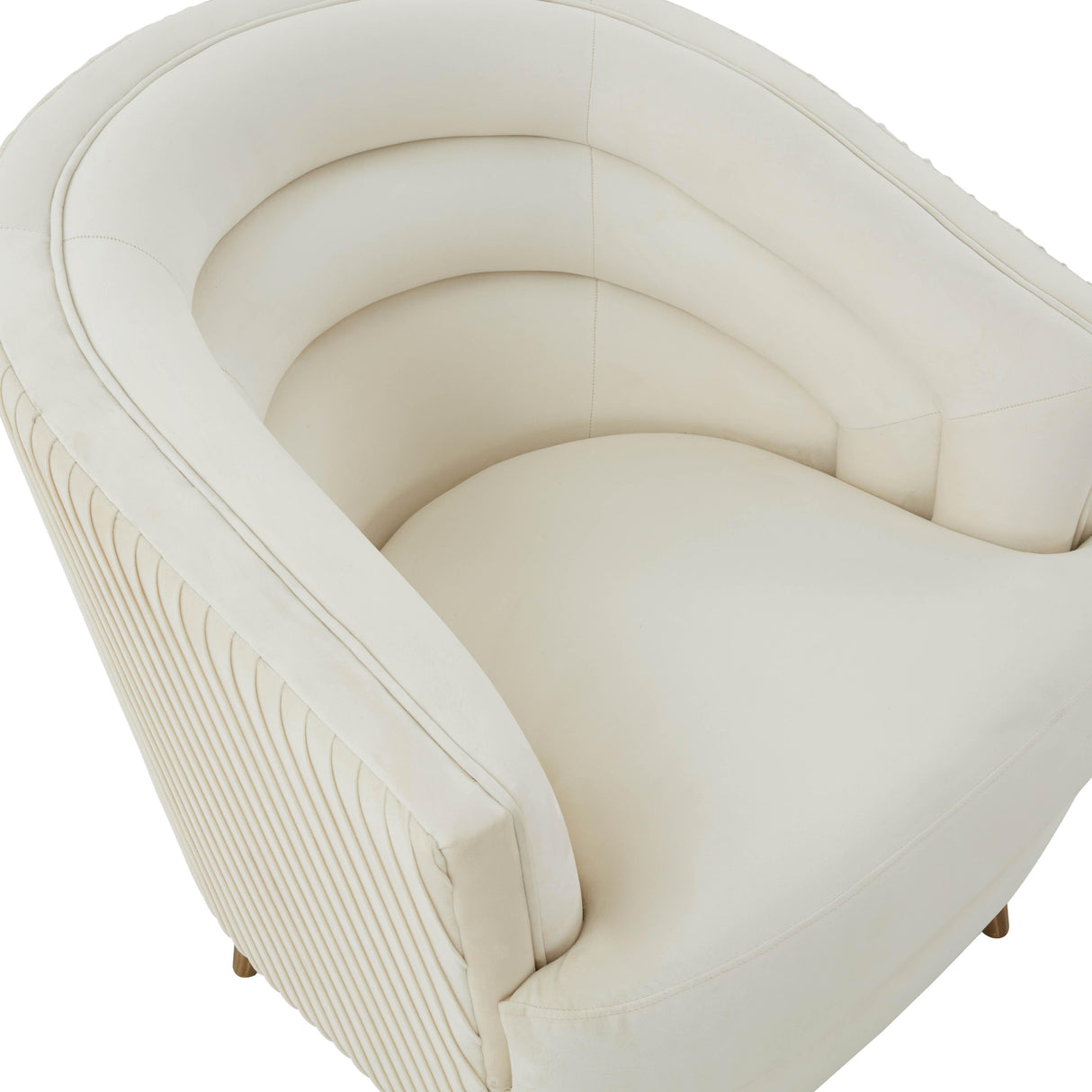 Jules Cream Velvet Accent Chair