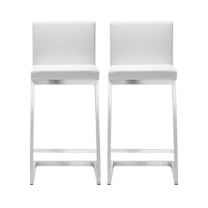 Parma White Steel Counter Stool