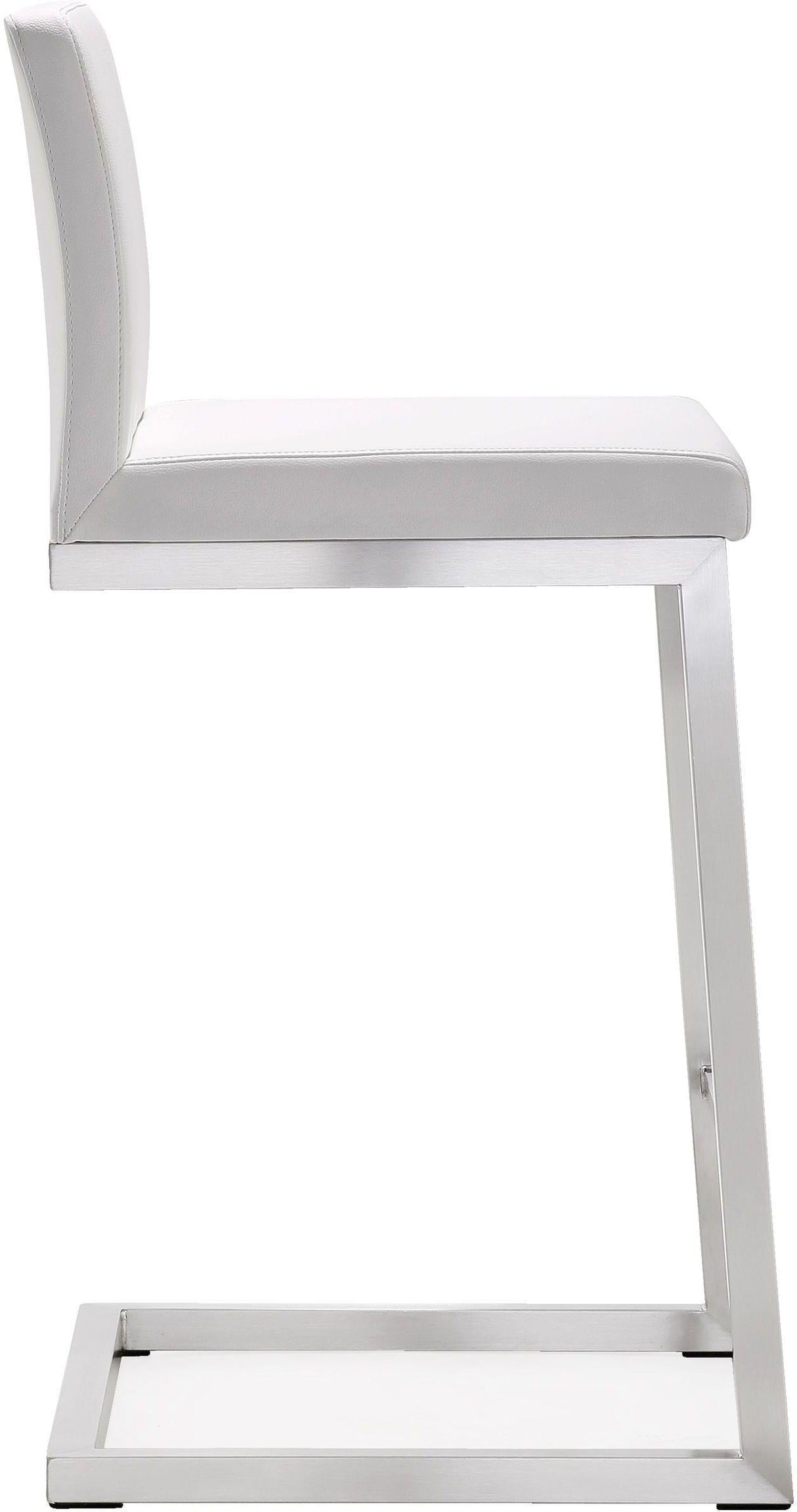 Parma White Steel Counter Stool