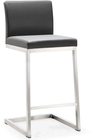 Parma Grey Steel Counter Stool