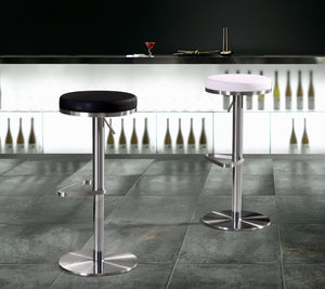 Fano Black Steel Adjustable Barstool