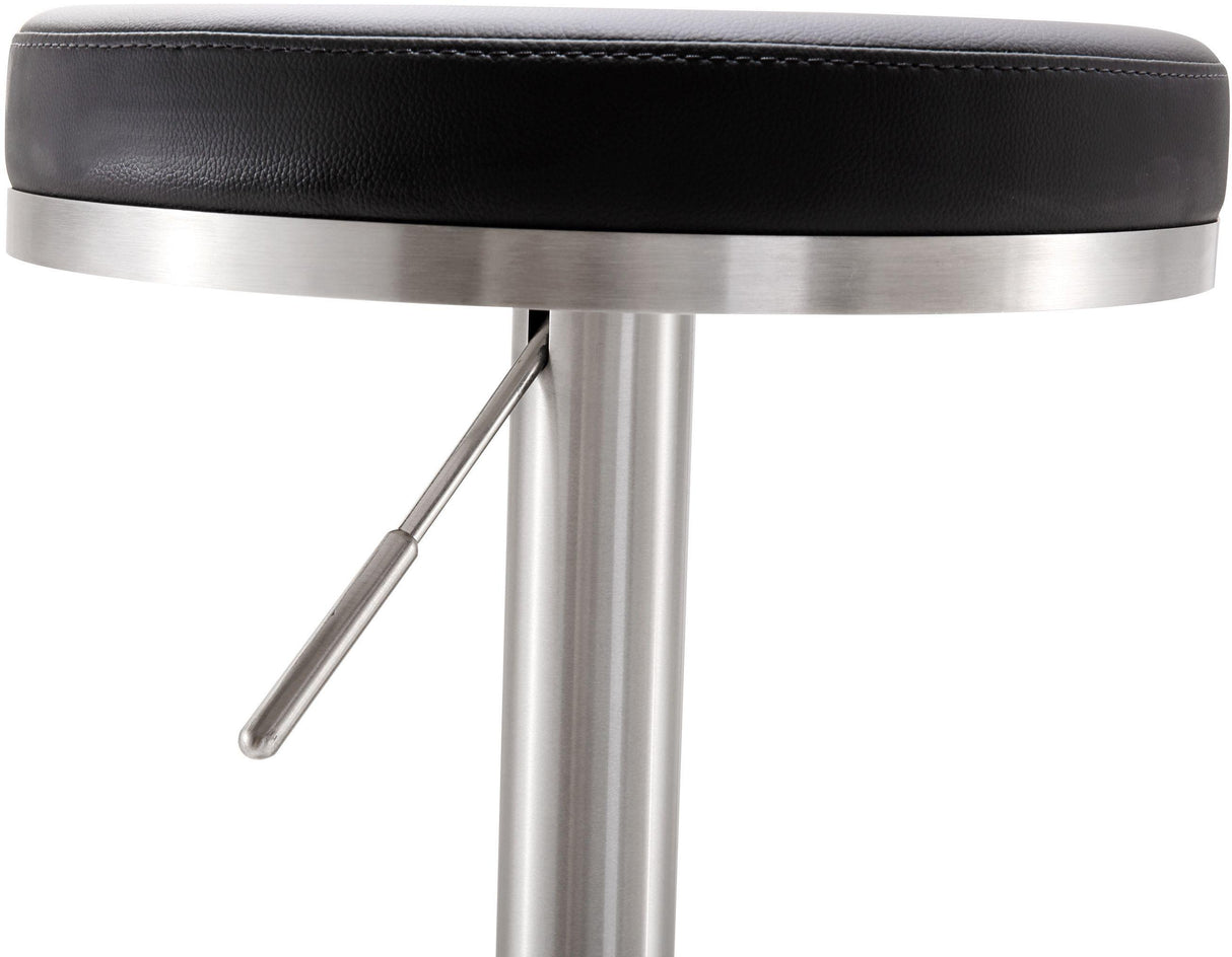 Fano Black Steel Adjustable Barstool