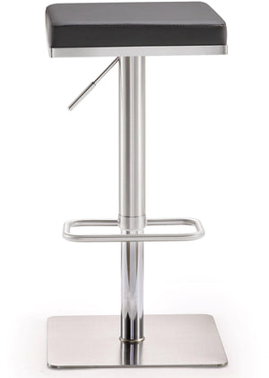 Bari Grey Steel Adjustable Barstool