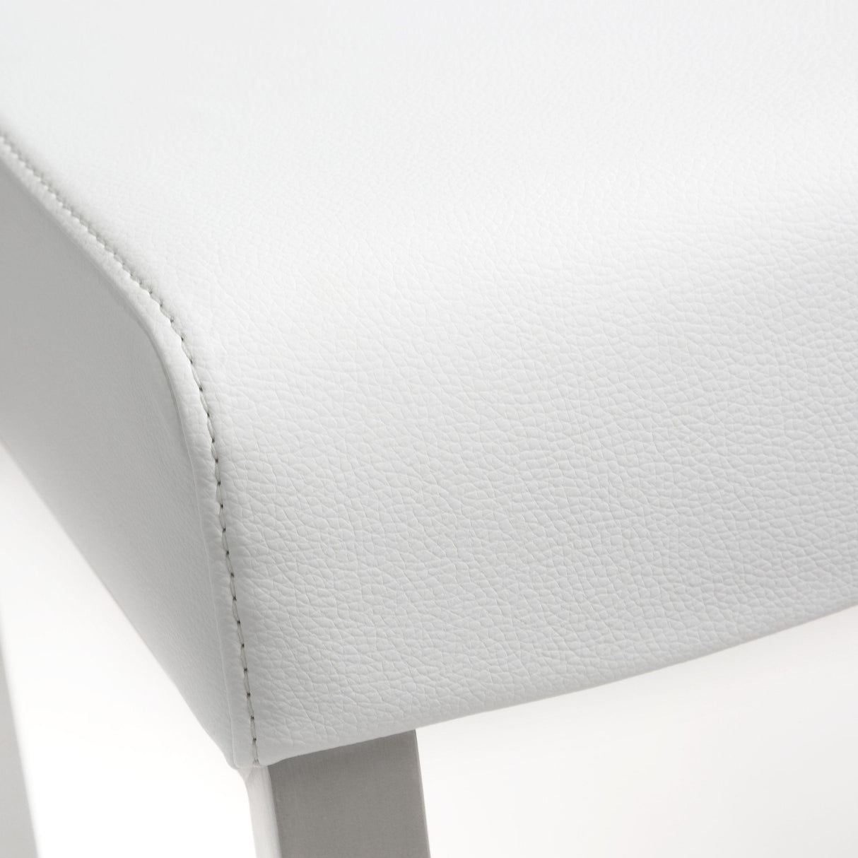 Denmark White Steel Counter Stool