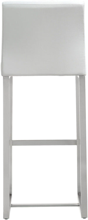 Denmark White Steel Barstool