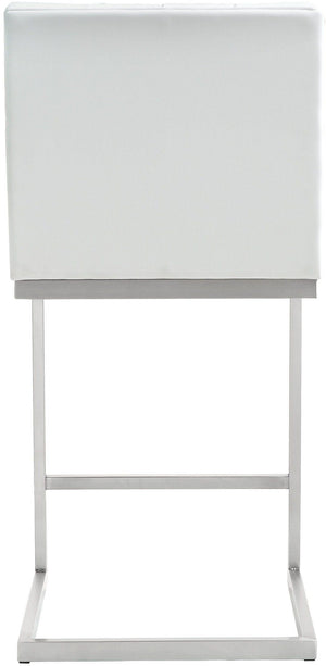 Helsinki White Steel Counter Stool