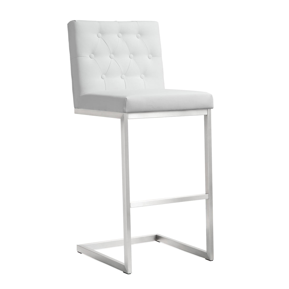 Helsinki White Steel Barstool