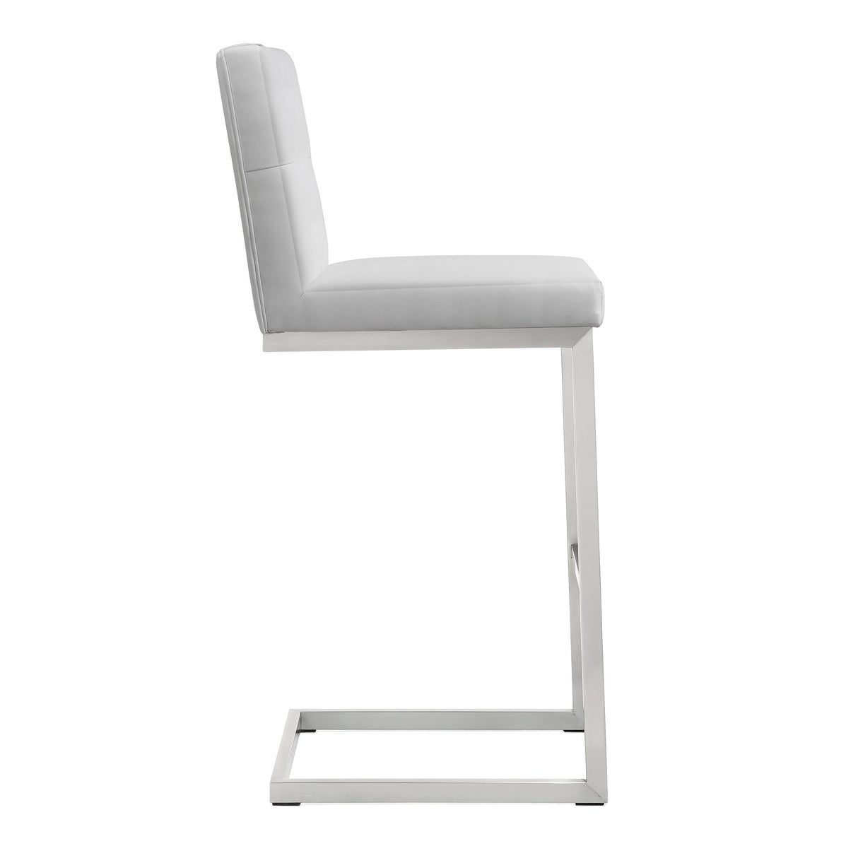 Helsinki White Steel Barstool