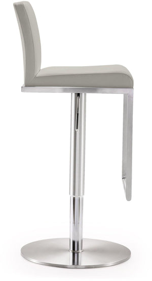 Amalfi Light Grey Stainless Steel Barstool