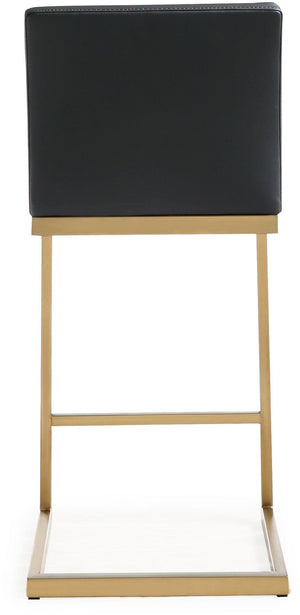 Parma Black Gold Steel Counter Stool